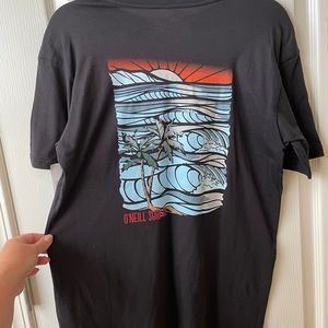 NWT men’s O’Neill Surf Co. core surf graphic black T-shirt size small